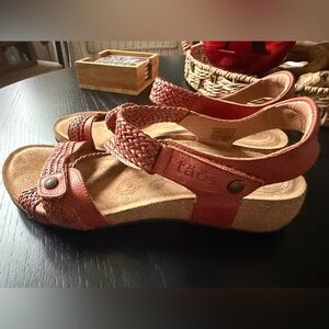 Taos Trulie Leather Woven Braid Sandals